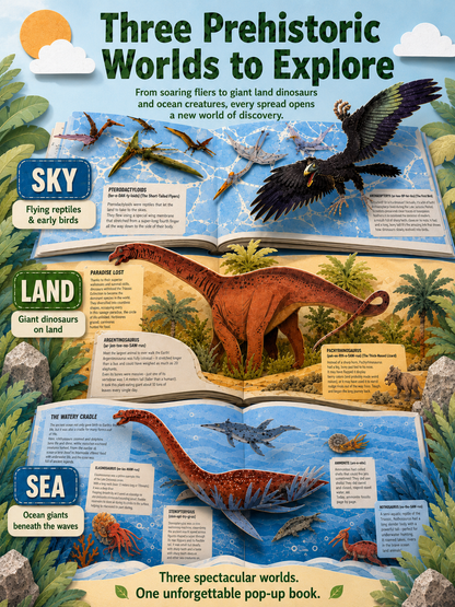 three prehistoric worlds to explore